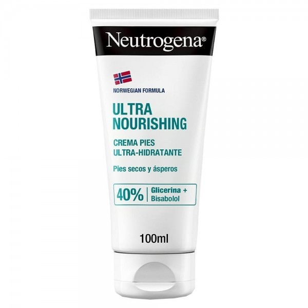 Neutrogena Fórmula Noruega Crema de Pies Ultra Hidratante (100 ml), crema para pies secos y ásperos, crema hidratante con 40% de