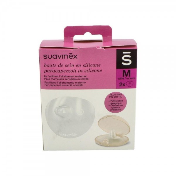 Pezonera Suavinex Silicona 2 Unid