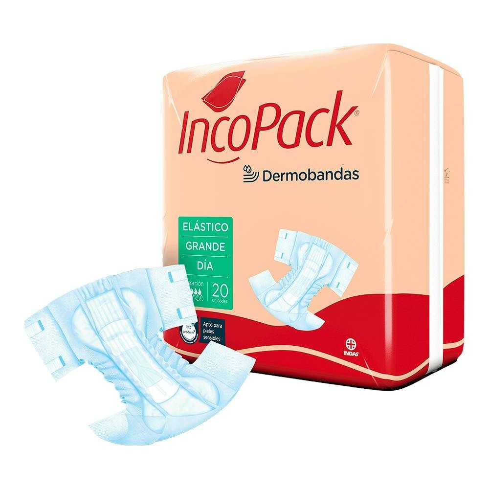 Incopack Elástico Talla Grande Día Caja 80...