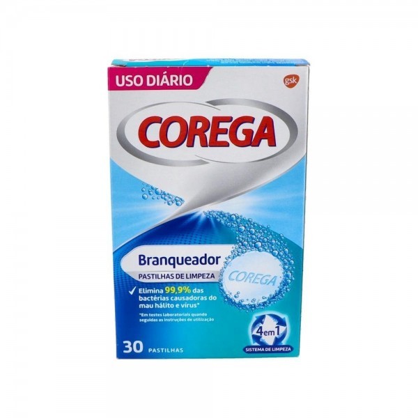 Corega Blanqueador 30 Tab