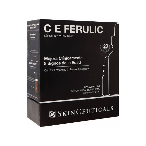 SKINCEUTICALS COFRE AOX LUMINOSIDAD Y FIRMEZA CE FERULIC 30ML+ P-TIOX 15ML REGALO