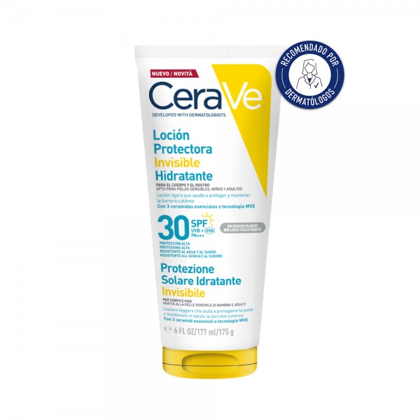 CERAVE SOLAR LOCION PROTECTORA INVISIBLE HIDRATANTE SPF30 177ML