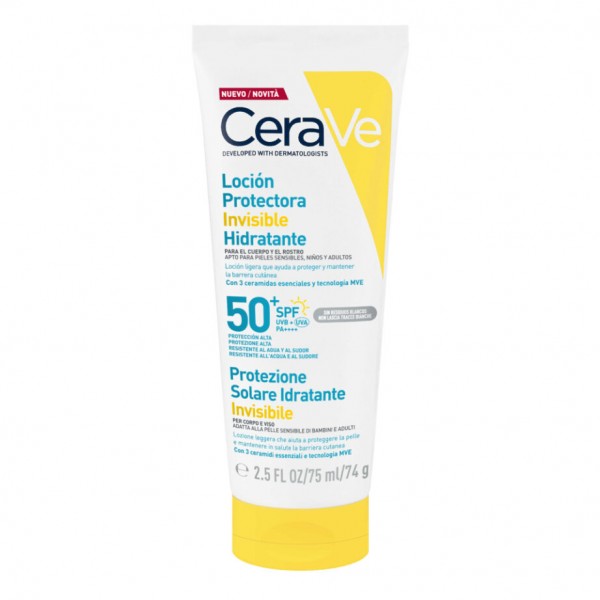 CERAVE SOLAR LOCION PROTECTORA INVISIBLE HIDRATANTE SPF50 75ML