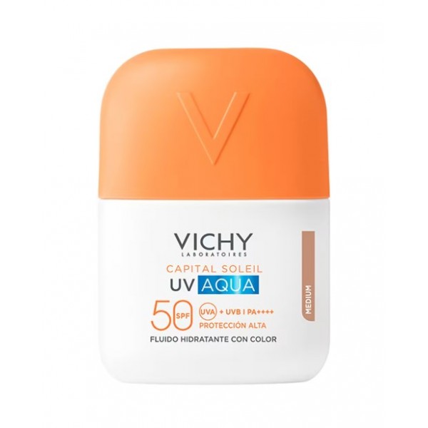 VICHY CAPITAL SOLEIL UV AQUA FLUIDO HIDRATANTE SPF 50  50 ML COLOR TONO MEDIO