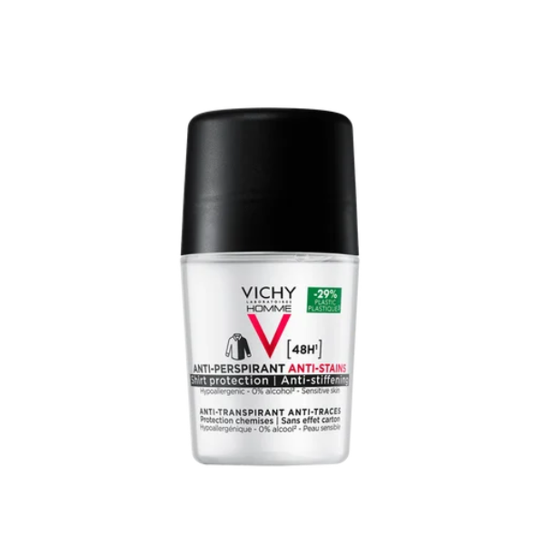 Vichy Homme Antitranspirante Antimanchas Hombre 50 Ml