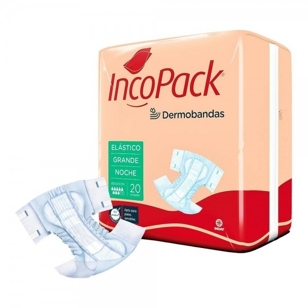 Incopack Elástico Talla Grande Noche Caja 80 Absorbentes