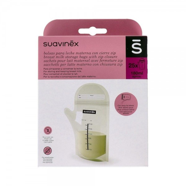 Bolsas Suavinex Leche Materna 25 U