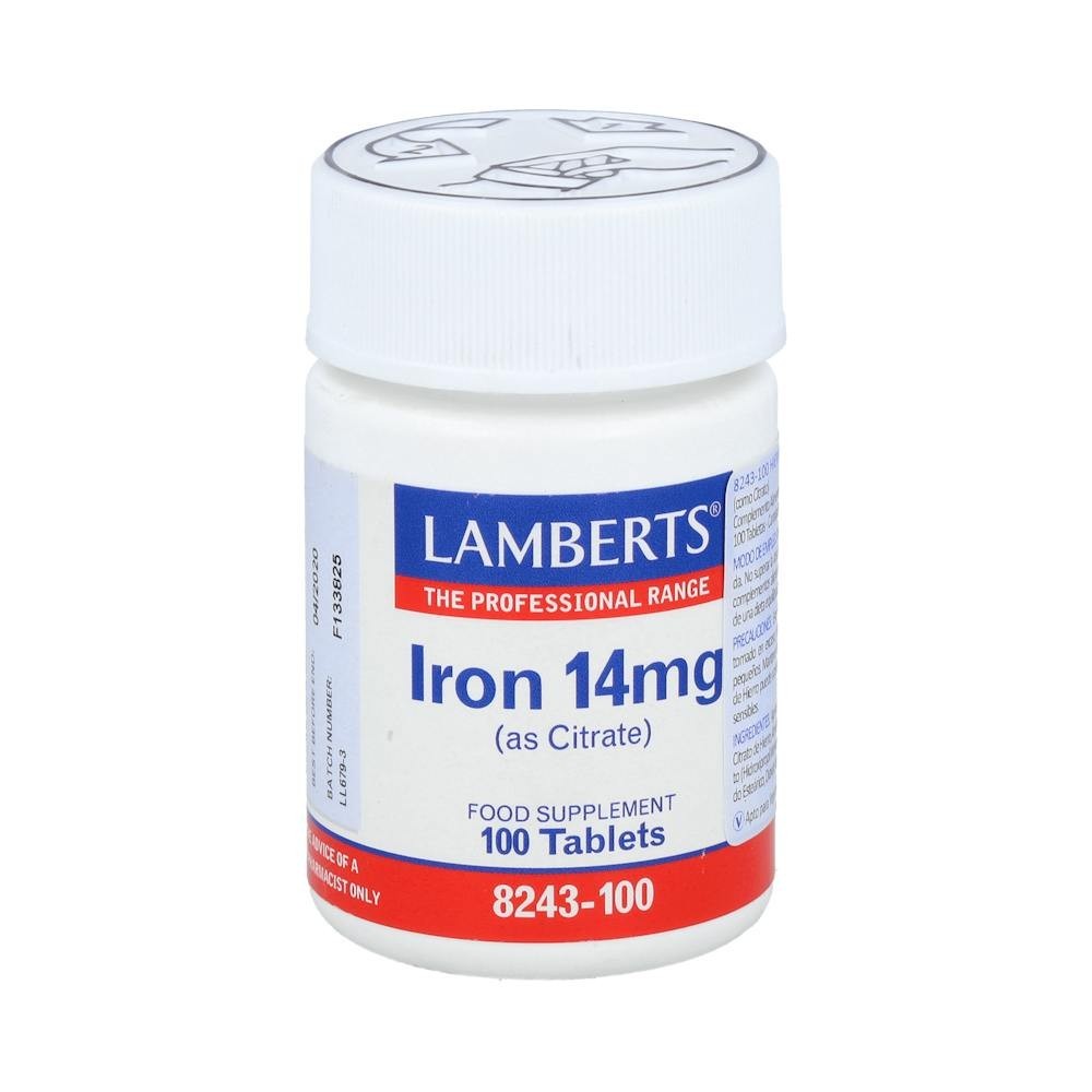 Lamberts 8243-100 Hierro 14 Mgcitrato 100 Comp