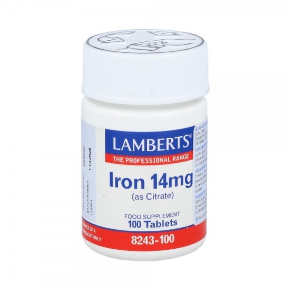 Lamberts 8243-100 Hierro 14 Mgcitrato 100 Comp