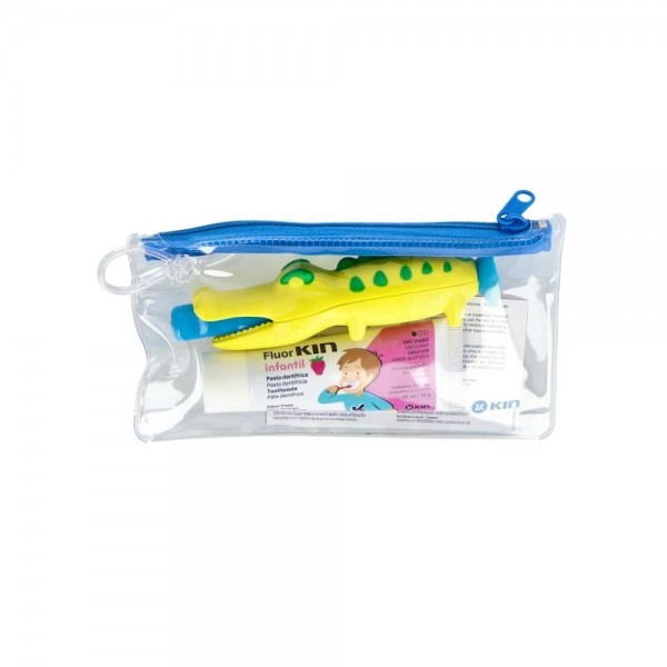 Cepillo Dental Kin Infan Cocodrilo 2-6 Aos Viaje+Pasta 25 G