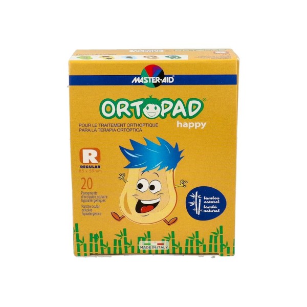 Parche Ortopad Ocular Happy Regular 20 U