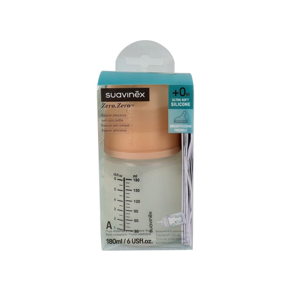 BIBERON SUAVINEX ZERO ZERO ANTIC TETINA SIL FLUJO ADAP 180 ML