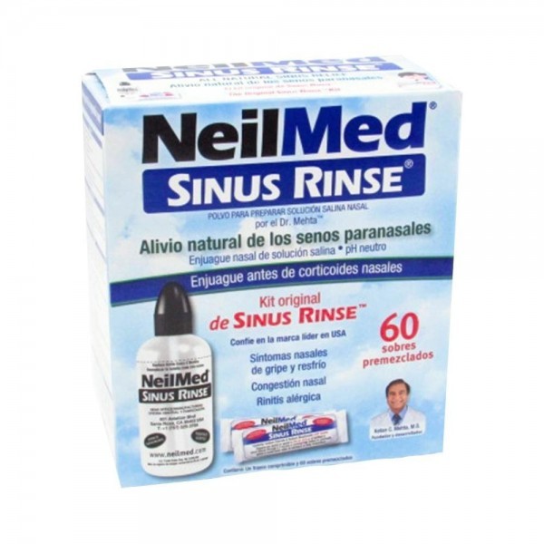 Neilmed Sinus Rinse Kit 1 Frasco 240 Ml + 60 Sobres