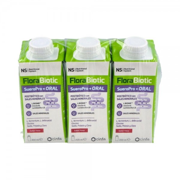 Ns Florabiotic Sueropro+ S. Fresa 3 X 200 Ml