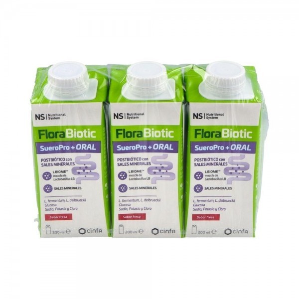 Ns Florabiotic Sueropro+ S. Fresa 3 X 200 Ml