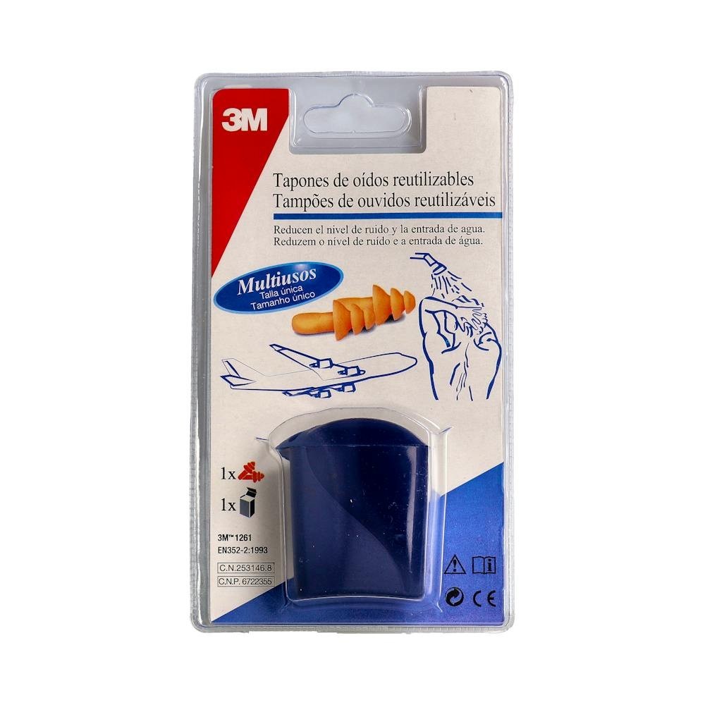 Tapon Oido Goma 3M Adulto 2 Unid